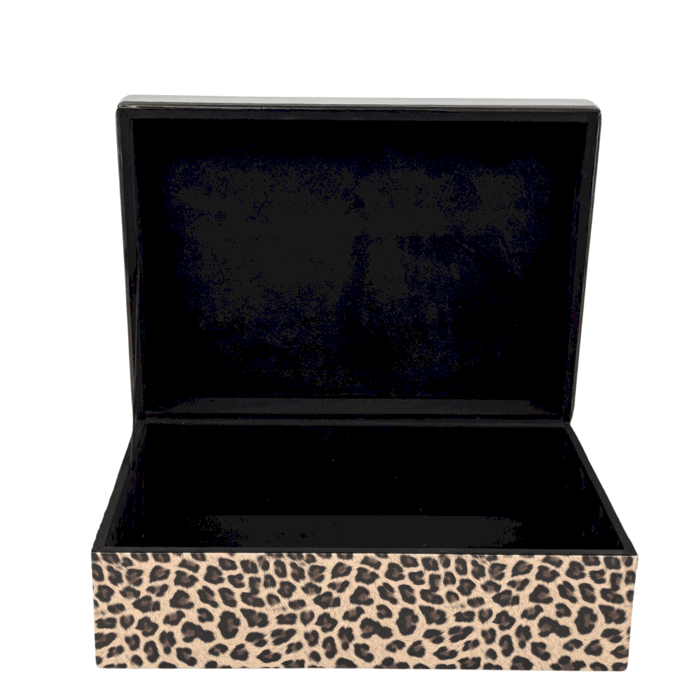 Leopar Kaplanlı Dekoratif Kutu