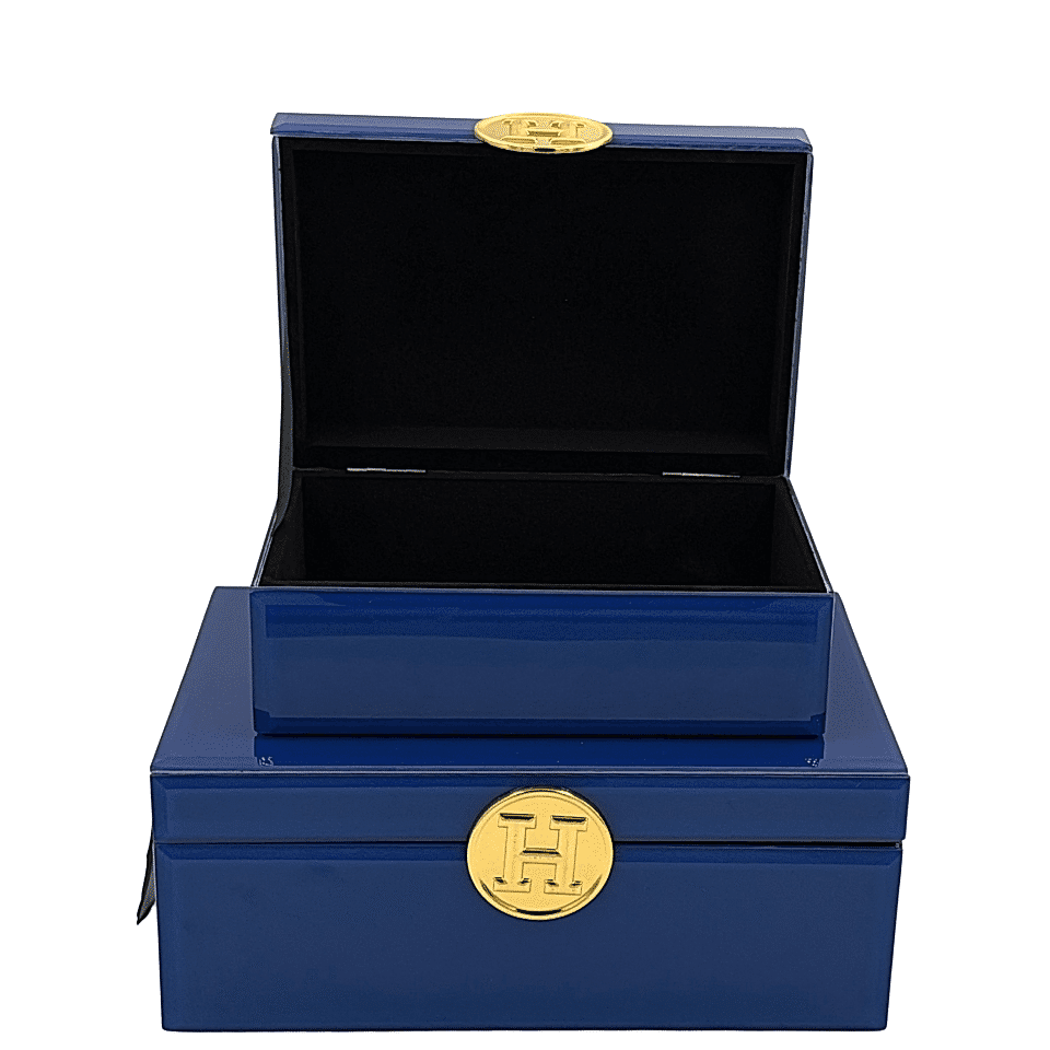 İkili Hermes Cam Dekoratif Kutu