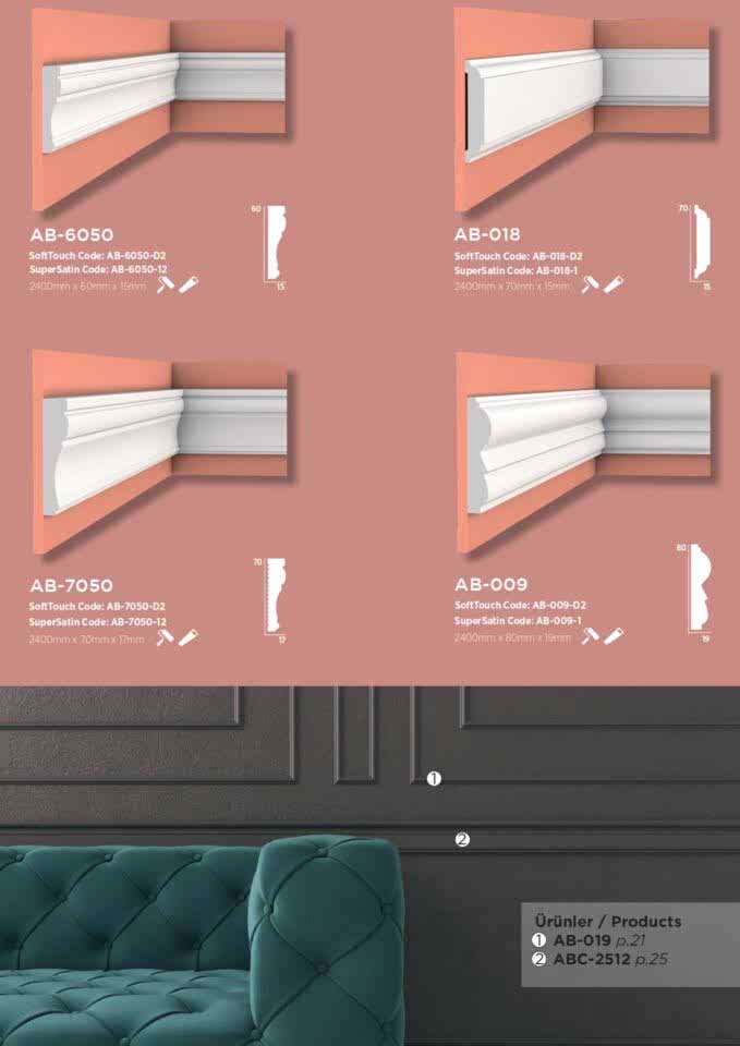 AB 7050 Boyanabilir Bordür