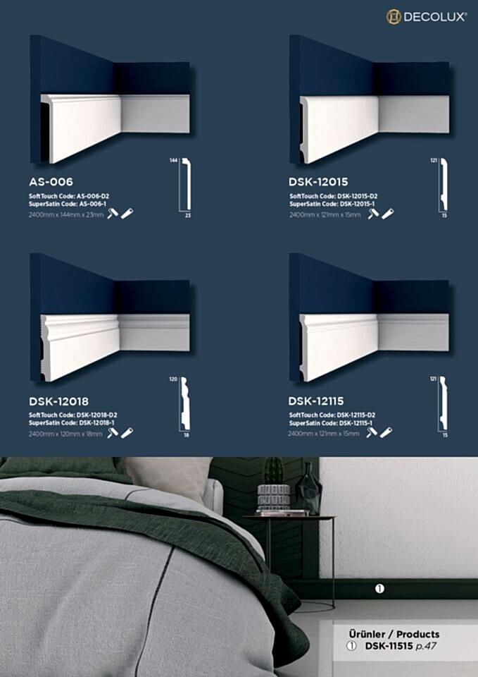 AS 006 Boyanabilir Süpürgelik