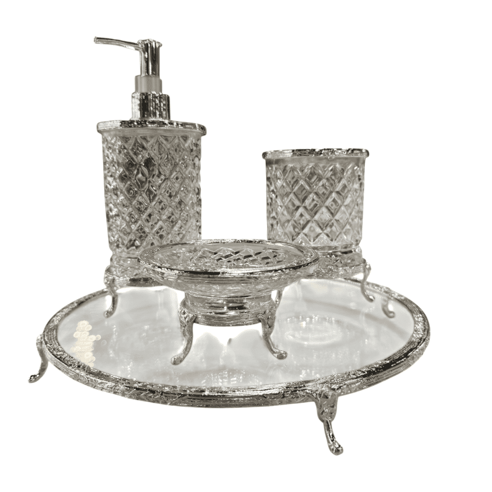 GÜMÜŞ BANYO SETİ 4 PARÇA