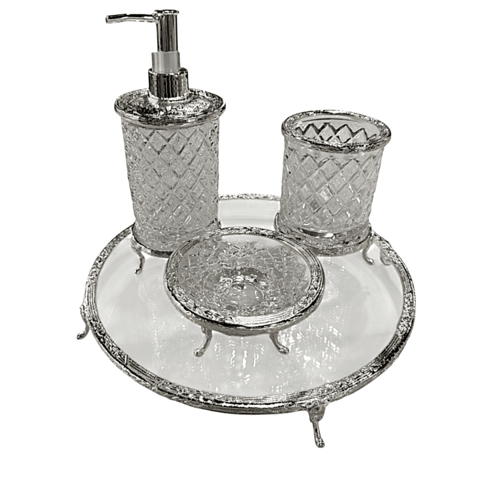 GÜMÜŞ BANYO SETİ 4 PARÇA