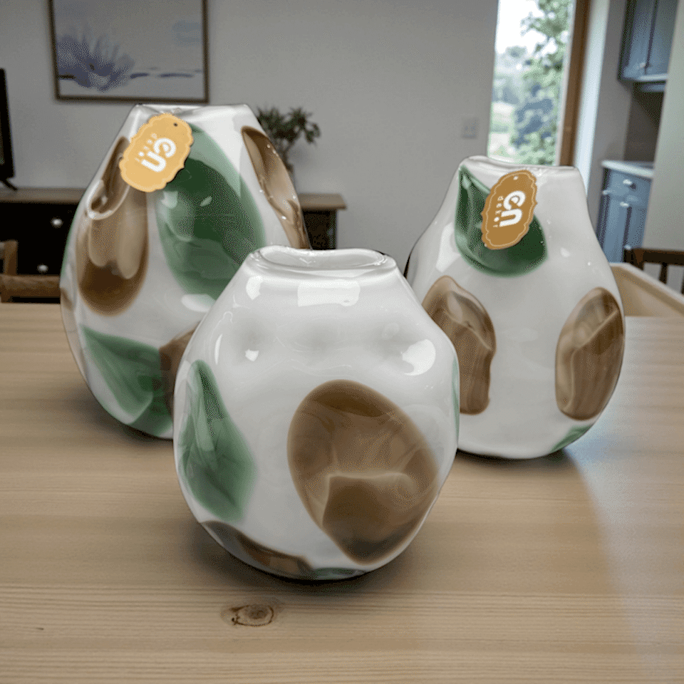 KÜÇÜK RENKLİ CAM VAZO