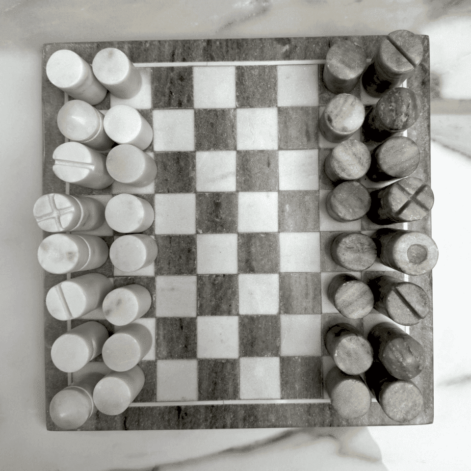 MERMER BEYAZ BEJ SATRANÇ