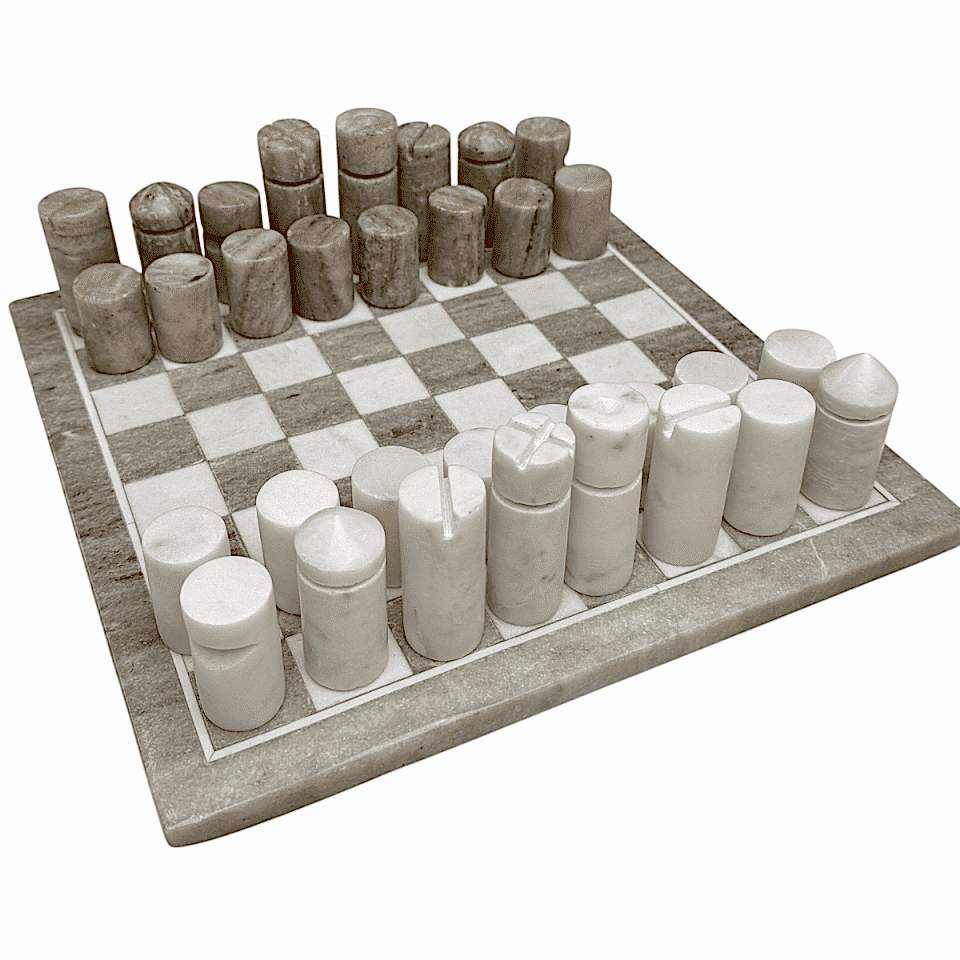 MERMER BEYAZ BEJ SATRANÇ