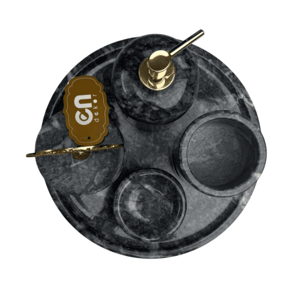 BURSA SİYAHI BANYO SETİ 7 PARÇA