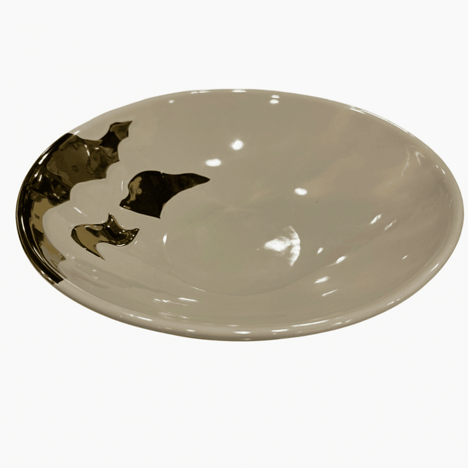 SLOT DEKORATİF TABAK BEJ