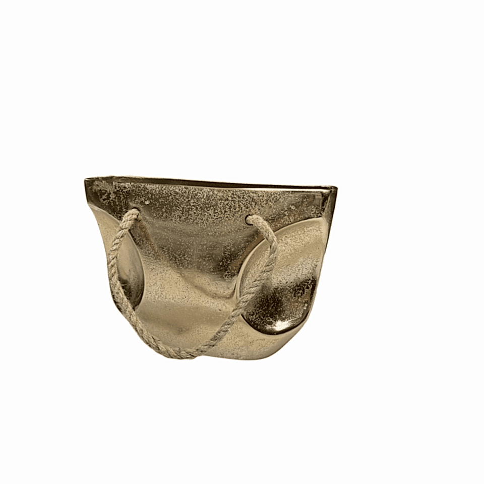 GOLD DÖKÜM ÇANTA VAZO