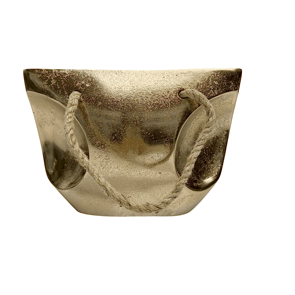 GOLD DÖKÜM ÇANTA VAZO