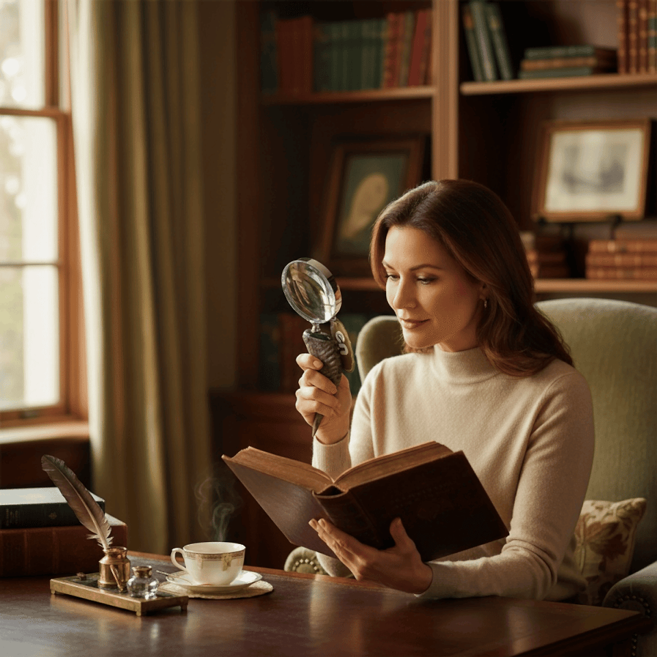 GÜMÜŞ BOYNUZ BÜYÜTEÇ