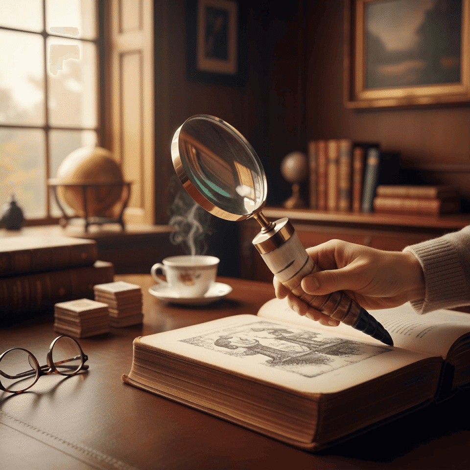 PRİNÇ BÜYÜTEÇ ÇİZGİ DESEN