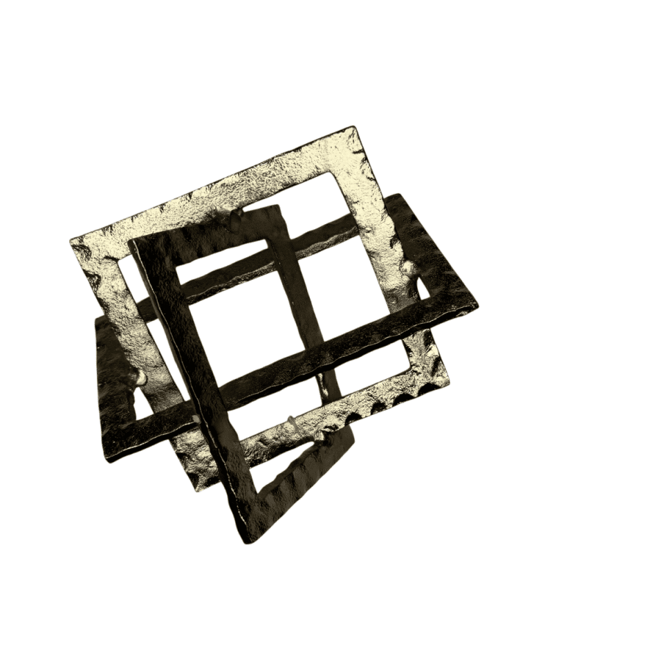 GEOMETRİK GOLD DÖKÜM OBJE