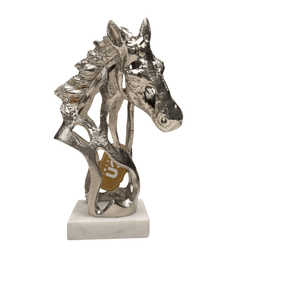 MERMER KAİDELİ AT BÜST GÜMÜŞ