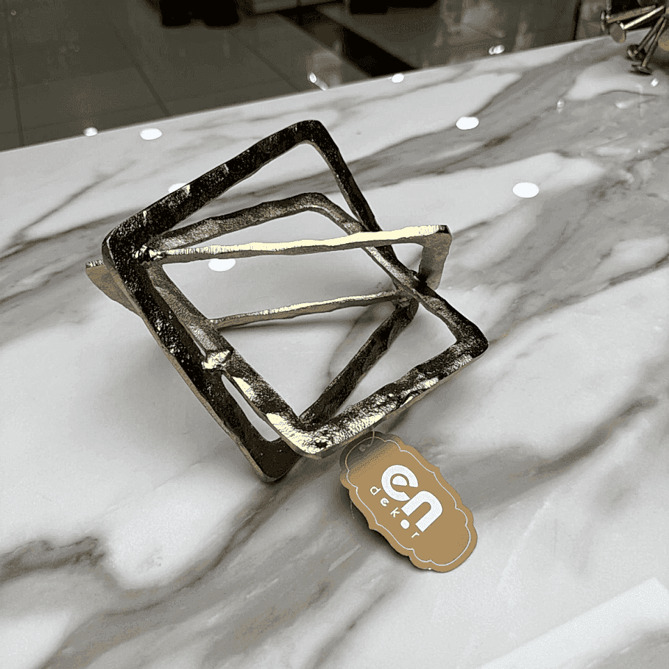 GEOMETRİK GOLD DÖKÜM OBJE 2