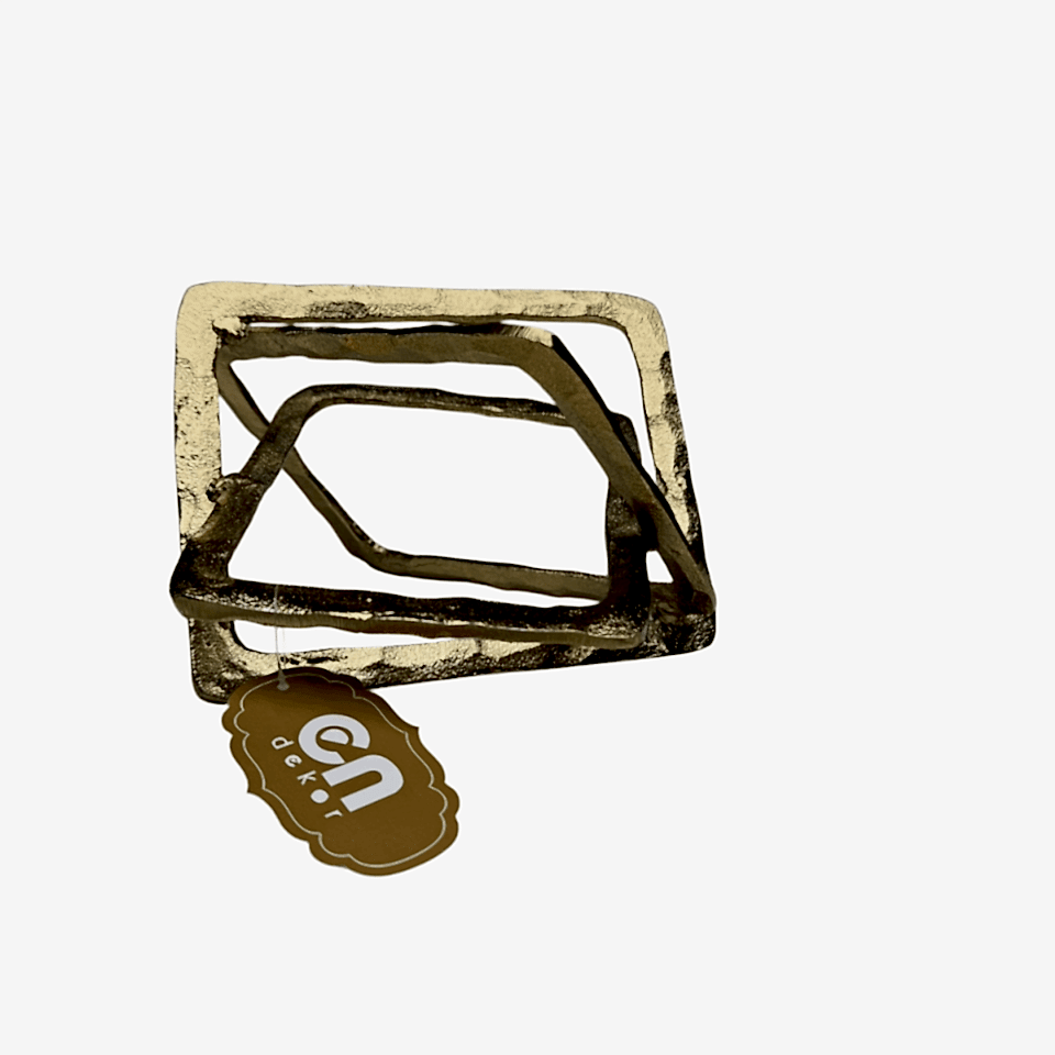 GEOMETRİK GOLD DÖKÜM OBJE 2