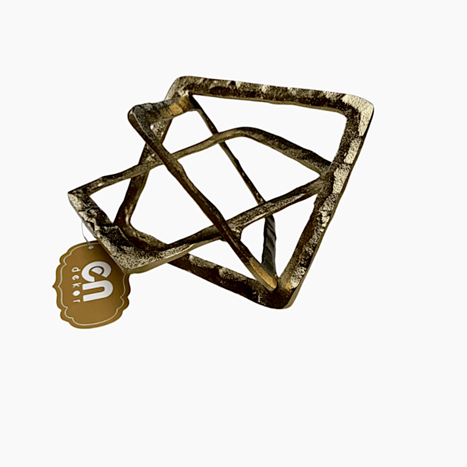 GEOMETRİK GOLD DÖKÜM OBJE 2