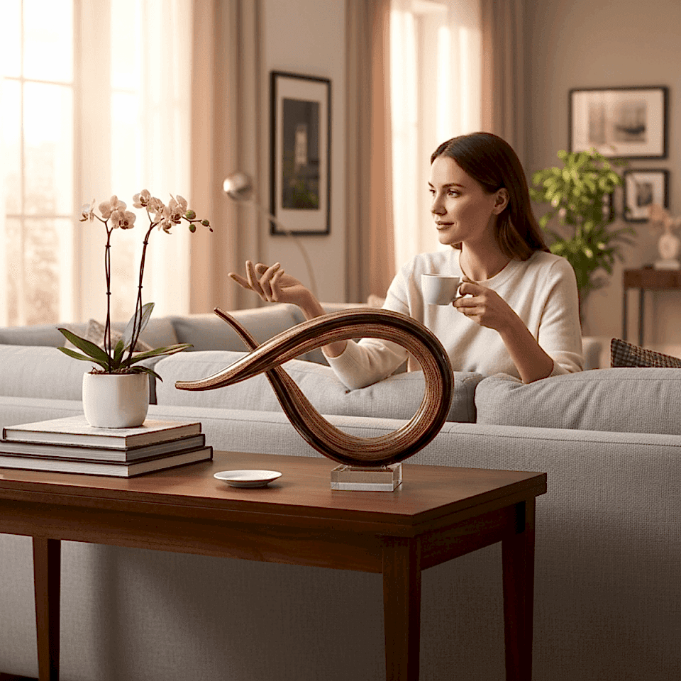 CAM SOYUT OBJE ROSE KAHVE