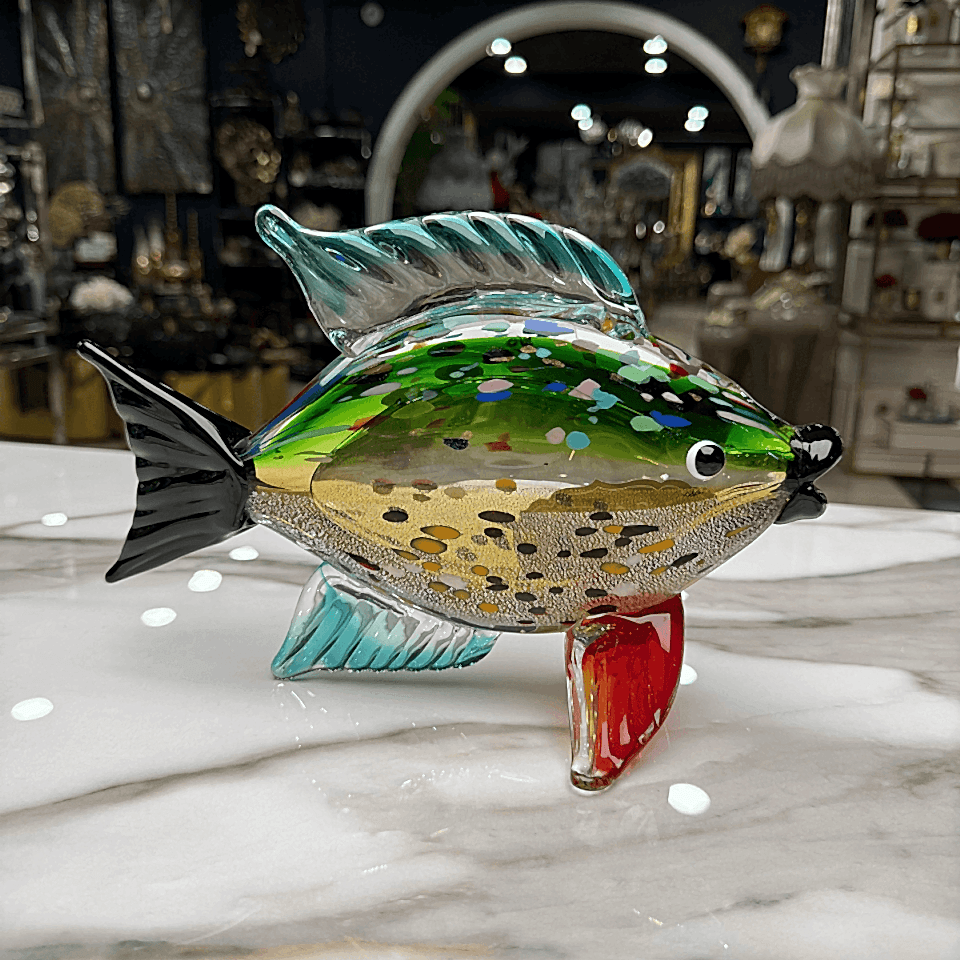 RENKLİ CAM BALIK DEKOR