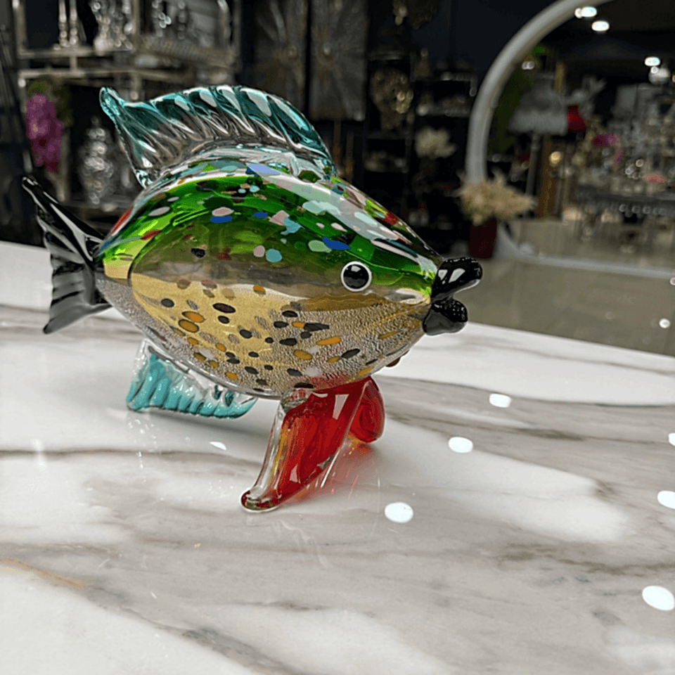 RENKLİ CAM BALIK DEKOR