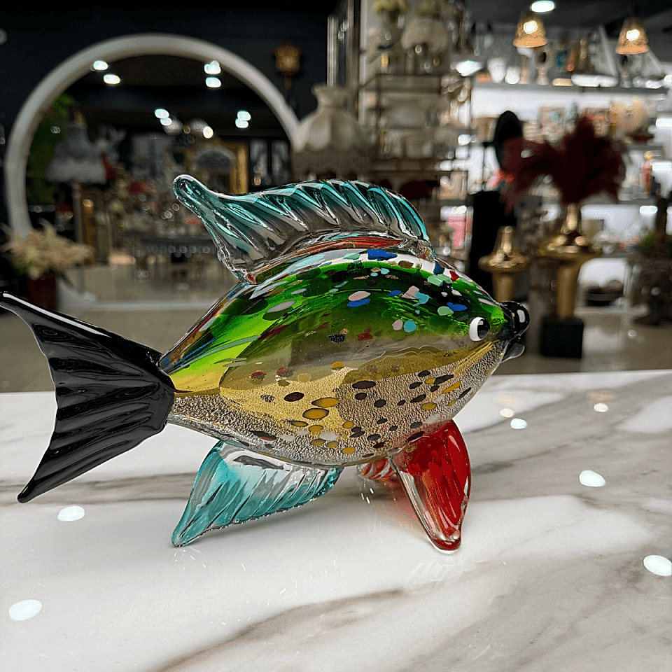 RENKLİ CAM BALIK DEKOR