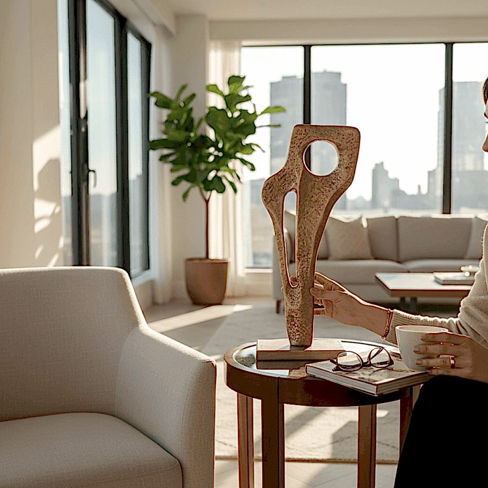 BÜYÜK SOYUT DÖKÜM OBJE