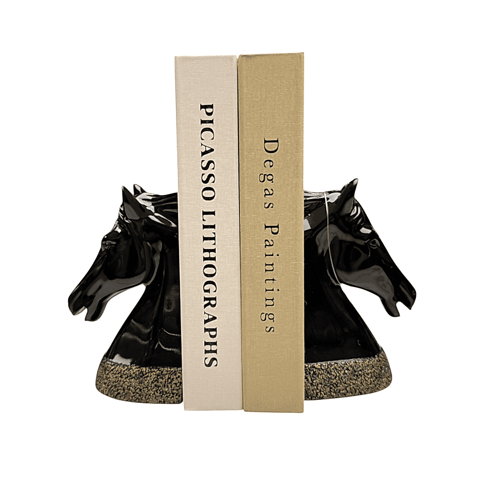 AKRİLİK AT FİGÜRLÜ 2'Lİ KİTAP TUTACAĞI