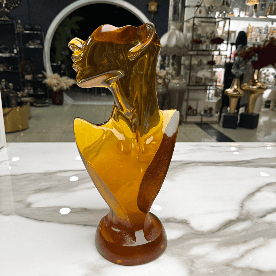 AKRİLİK KADIN BÜST DEKORATİF OBJE