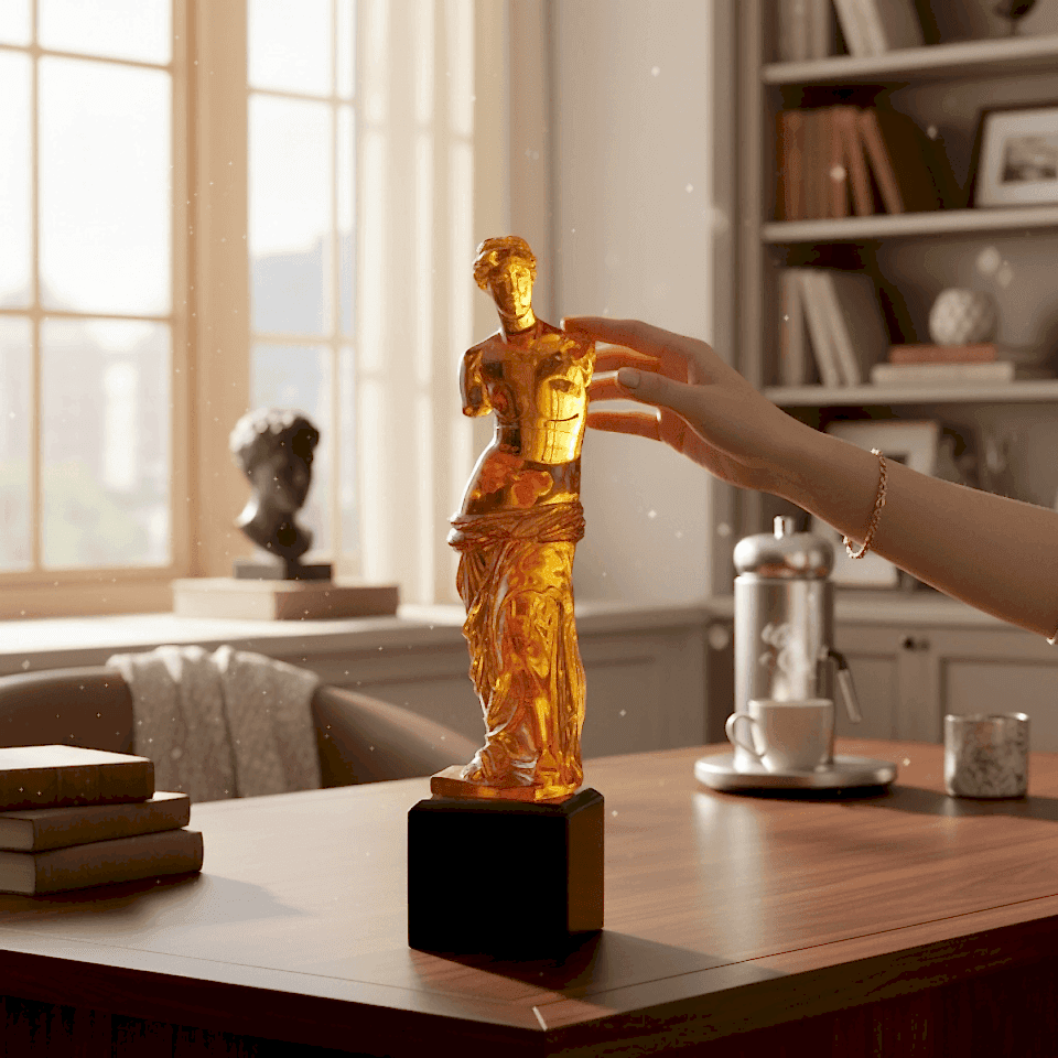 AKRİLİK ANTİK KADIN HEYKELİ