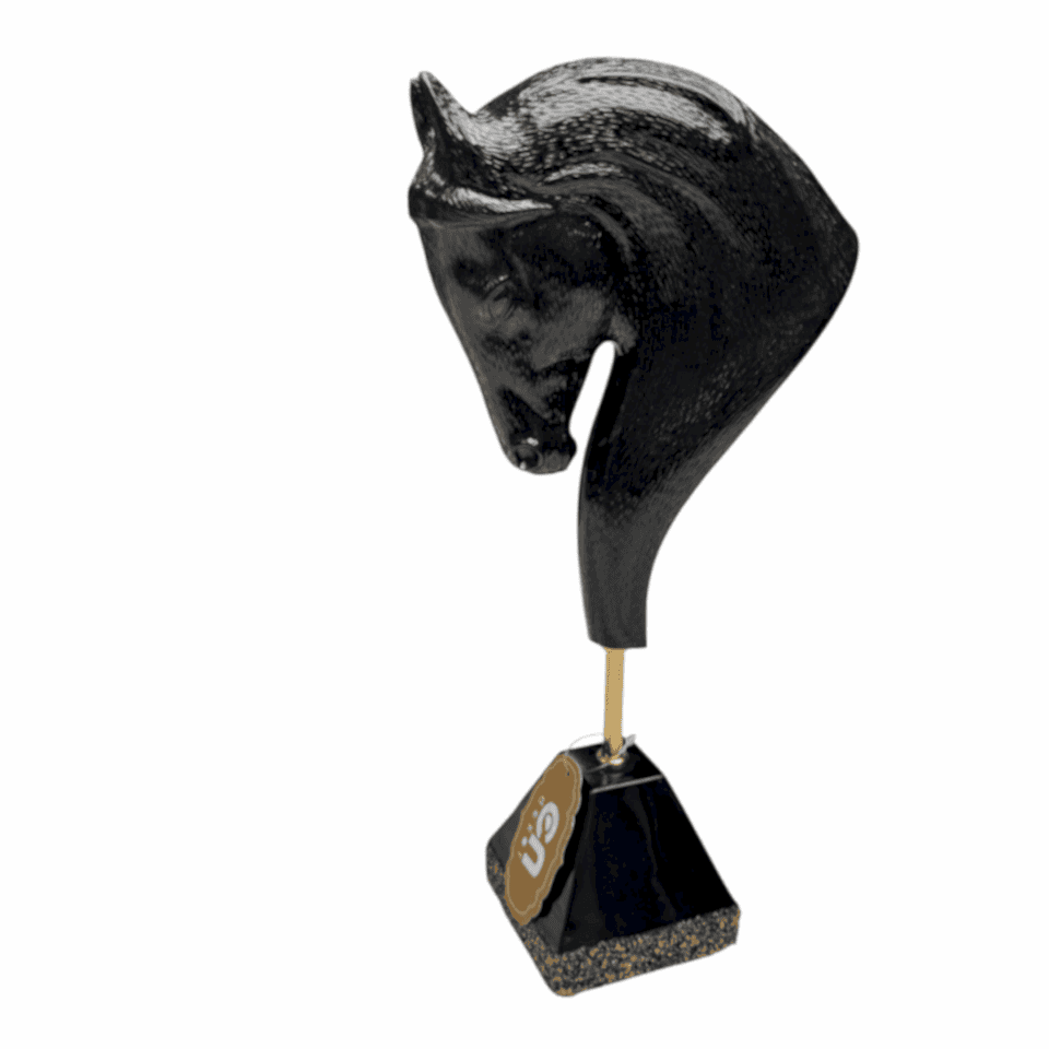 AKRİLİK AT BÜST DEKORATİF OBJE