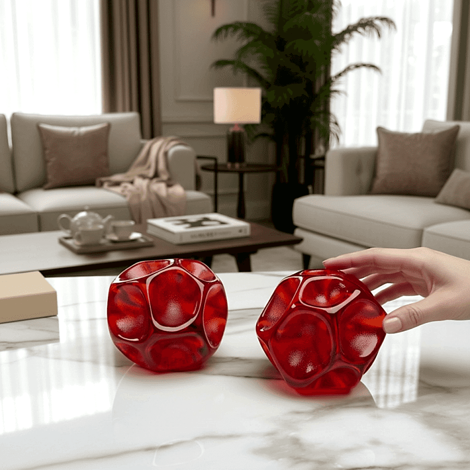 AKRİLİK 2'Lİ METEOR OBJE