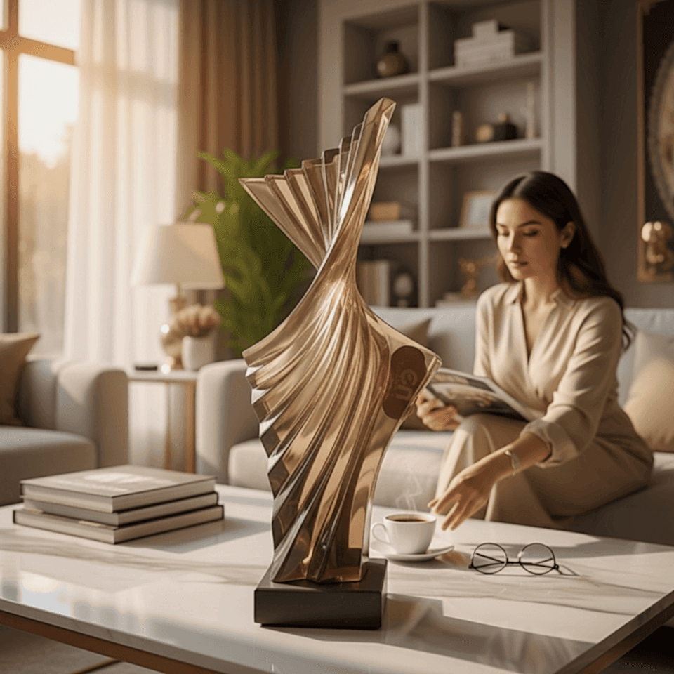 AKRİLİK SOYUT HEYKEL