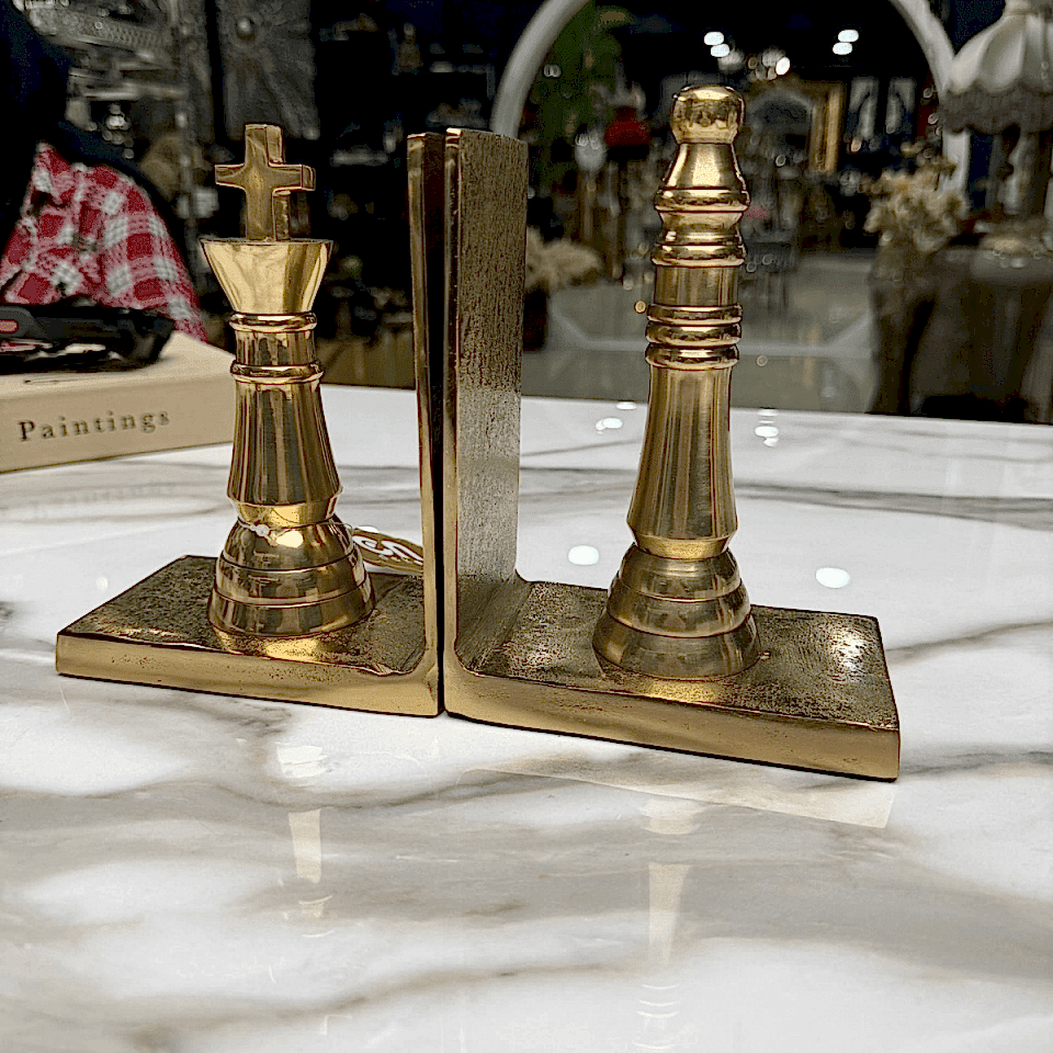 SATRANÇ FİGÜRLÜ 2'Lİ KİTAP TUTUCU