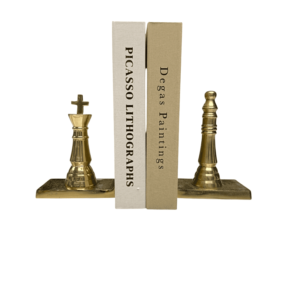 SATRANÇ FİGÜRLÜ 2'Lİ KİTAP TUTUCU