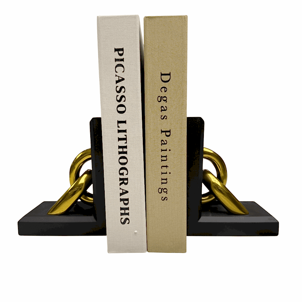 ZİNCİR TASARIMLI 2'Lİ KİTAP TUTUCU