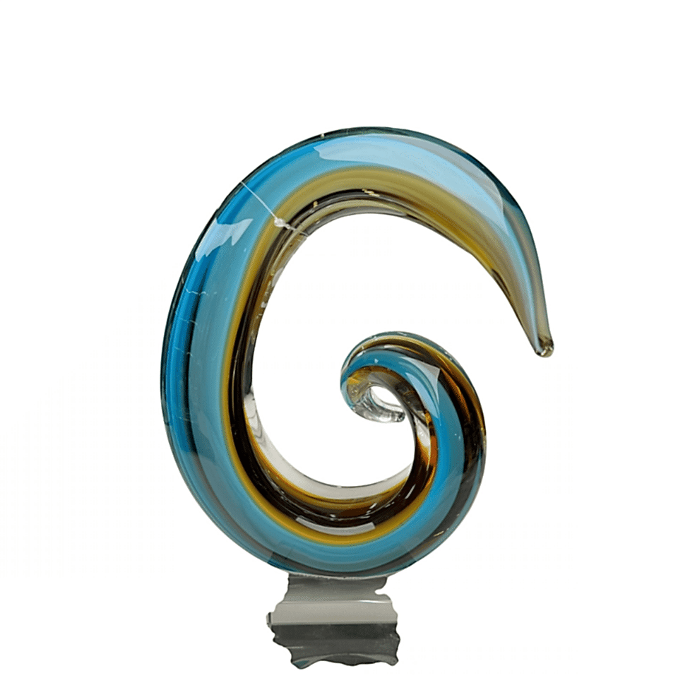 CAM SPİRAL SOYUT DEKORATİF OBJE