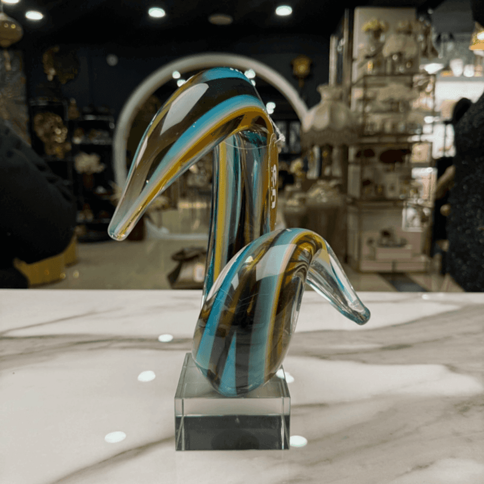 CAM SPİRAL SOYUT DEKORATİF OBJE