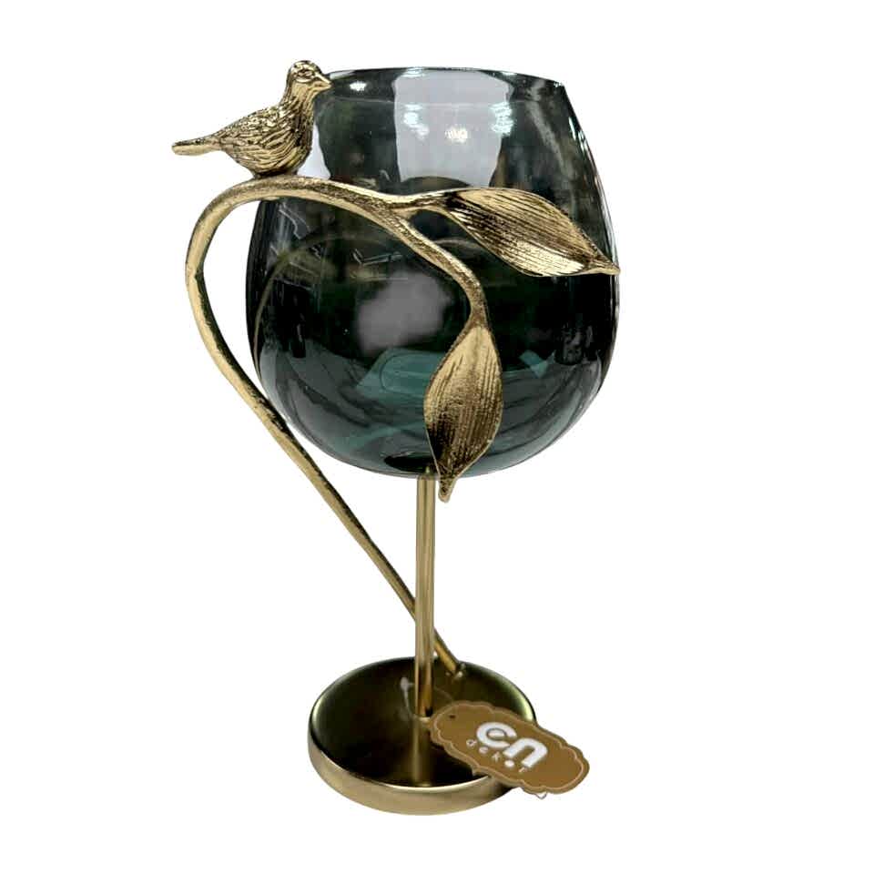 KUŞ FİGÜRLÜ DEKORATİF ŞAMDAN BÜYÜK