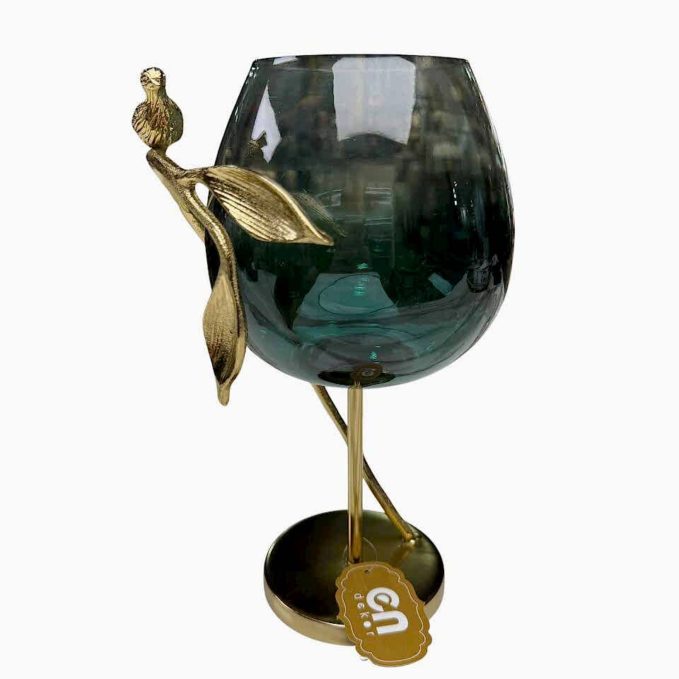 KUŞ FİGÜRLÜ DEKORATİF ŞAMDAN BÜYÜK