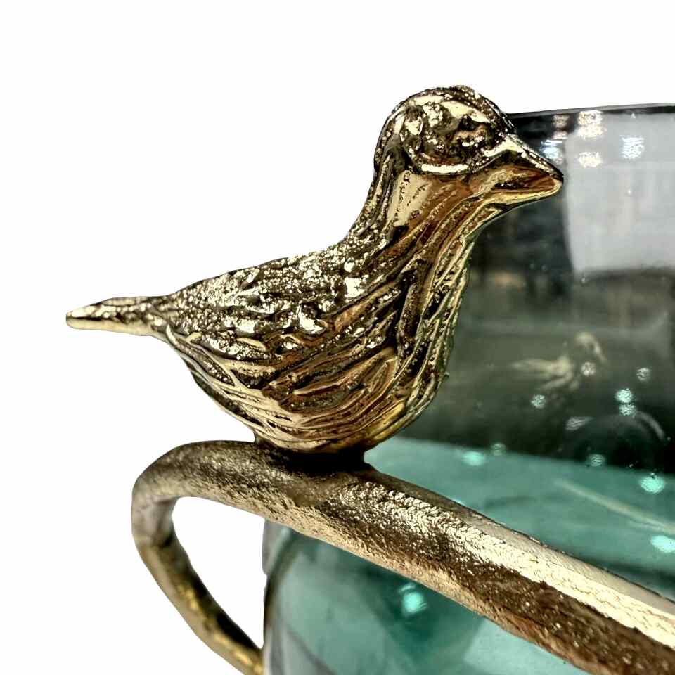 KUŞ FİGÜRLÜ DEKORATİF ŞAMDAN BÜYÜK