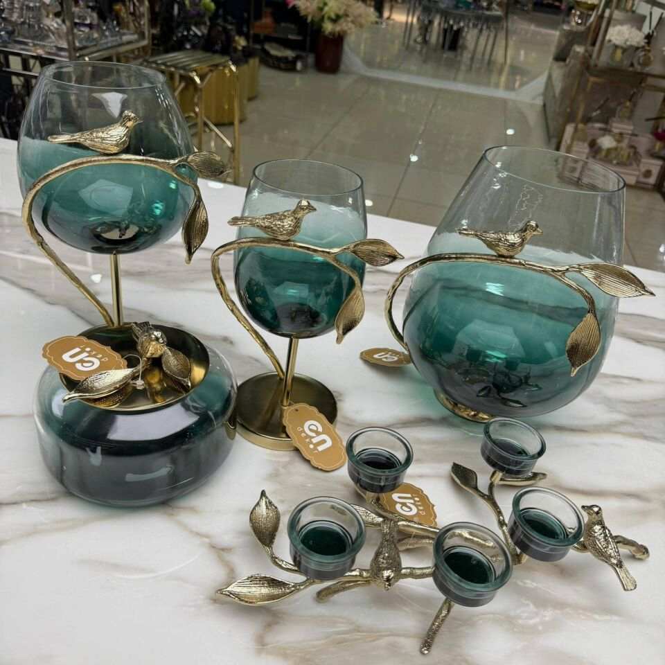 KUŞ FİGÜRLÜ DEKORATİF ŞAMDAN BÜYÜK