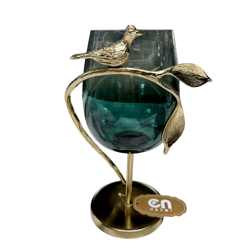 KUŞ FİGÜRLÜ DEKORATİF ŞAMDAN KÜÇÜK