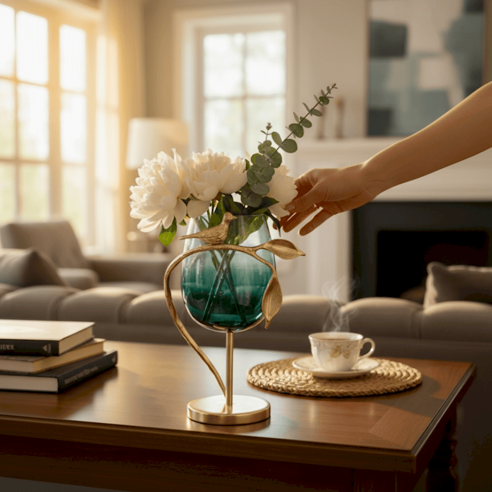 KUŞ FİGÜRLÜ DEKORATİF ŞAMDAN KÜÇÜK