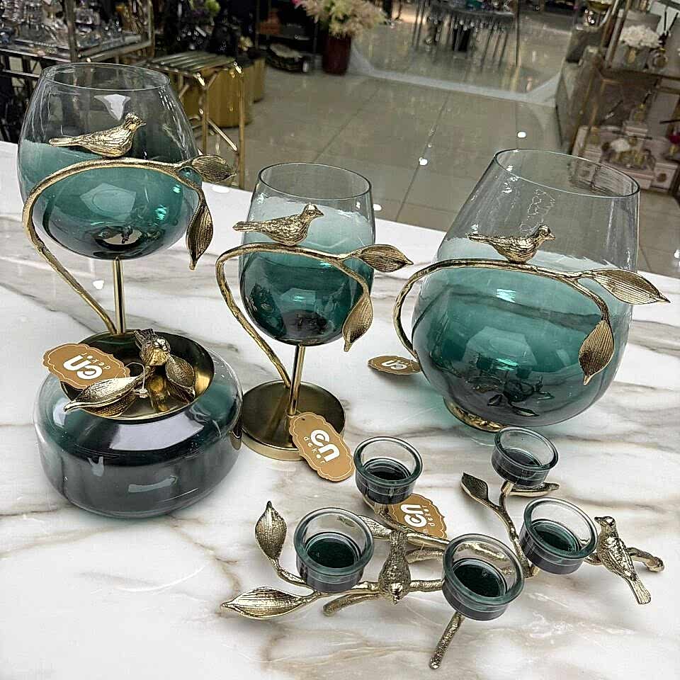 KUŞ FİGÜRLÜ DEKORATİF VAZO