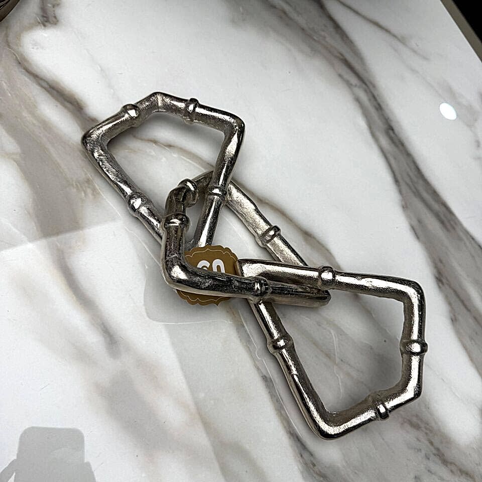 DEKORATİF GÜMÜŞ ZİNCİR OBJE