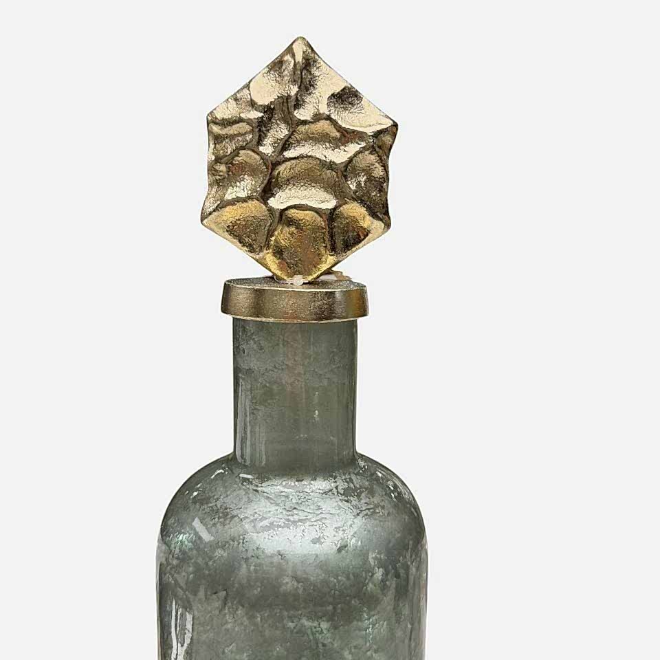 KAPAKLI CAM DEKORATİF ŞİŞE KÜÇÜK