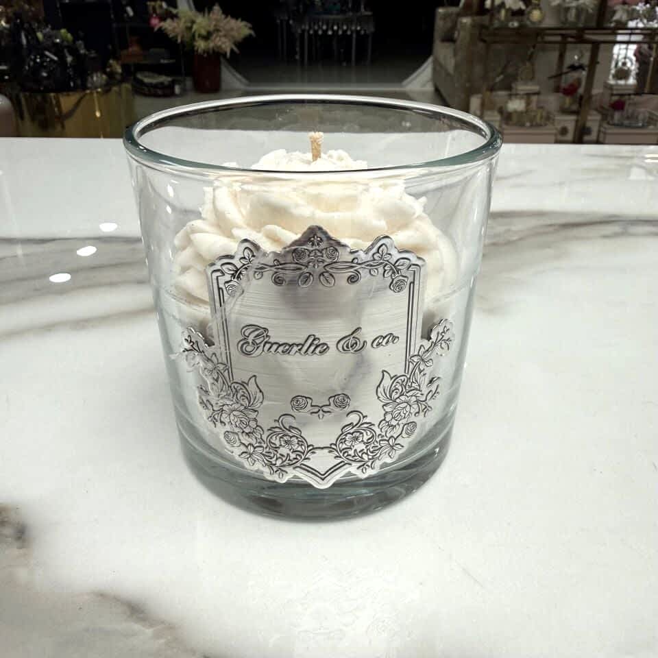 Guerlie&co. Şakayık Mum Gümüş Small