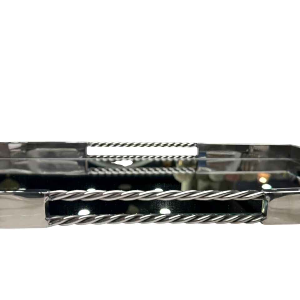 KROM BURMALI KULPLU TEPSİ